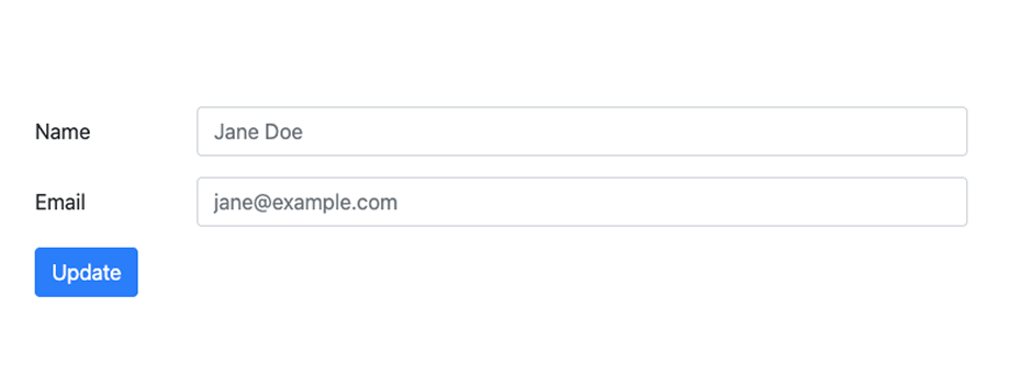 Example horizontal form