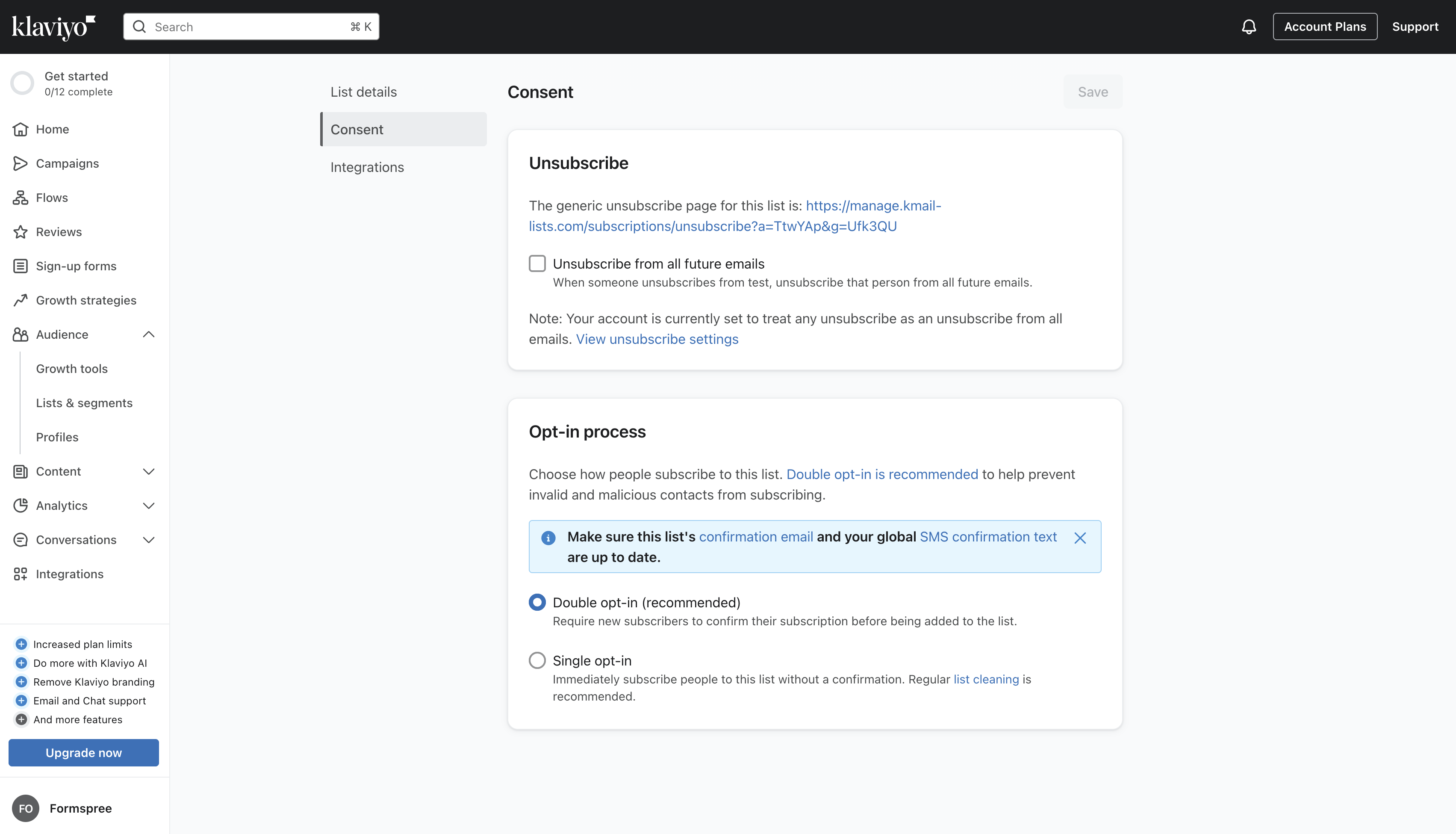 Checking if opt-in is enabled